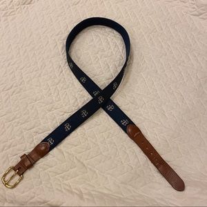 Leather Man Anchor Men’s Nautical Leather Belt